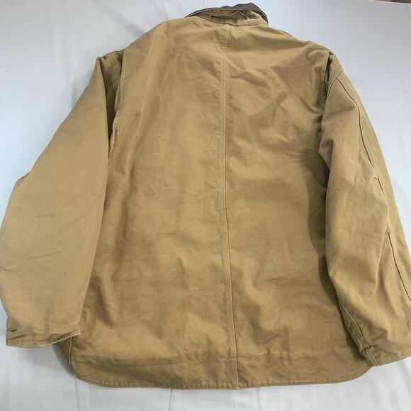 CARHARTT Mens 2XL Brown Sherpa Lined Sandstone Chore Coat Jacket C61 CML - Picture 12 of 14